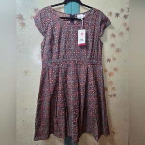 NWT Mata Traders Elegant Patterned Dress
